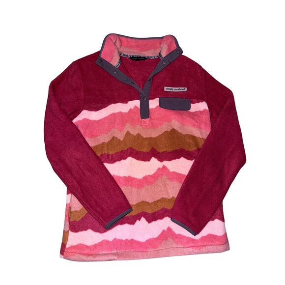 SIMPLY SOUTHERN CLASSIC MOUNTAIN FLEECE LONG SLEEVE CREW SWEATSHIRT SMALL - Picture 4 of 5